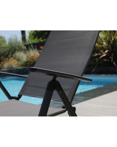 Transat pliant en aluminium ciro