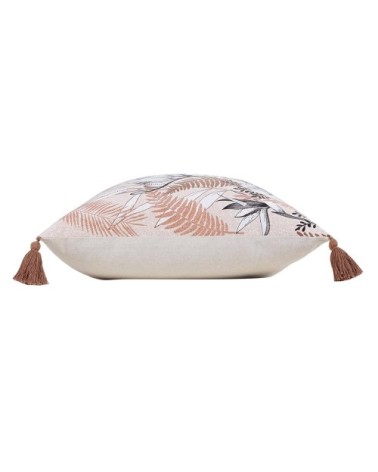 Coussin pompons coton 45x45cm