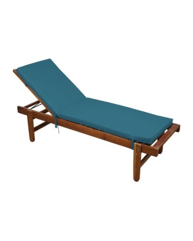 Matelas bain de soleil extérieur imperméable minorque polyester bleu