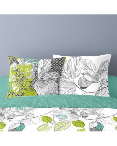 Parure de couette 100% coton imprimée 260x240cm 2 taies