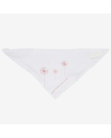 Lot de 3 bavoirs bébé  Rose Coton