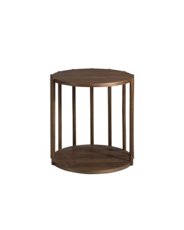 Table d'appoint ronde en noyer