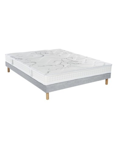 Ensemble Matelas Sommier Tradition Graphic et Pieds 90x190