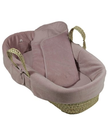 Couffin et sa chanceliére Coton bio Bois de rose