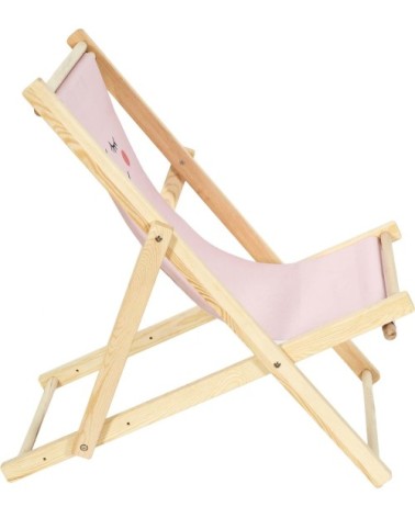 Chilienne enfant en bois 3 positions réglables rose