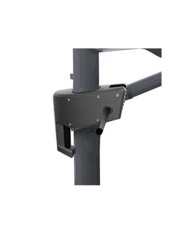 Parasol déporté en aluminium 3x4m dom taupe