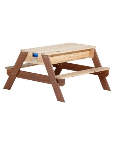 Table convertible de jeu sable et eau avec parasol