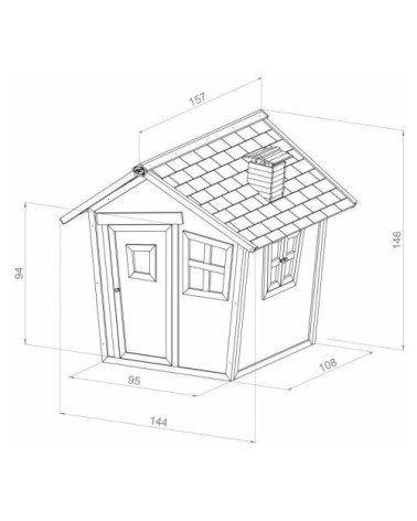 Cabane originale pour enfant en bois alice