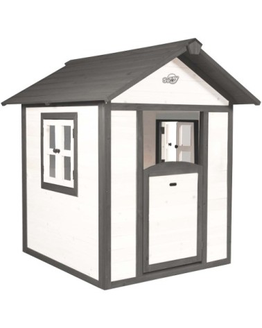 Cabane blanche et grise