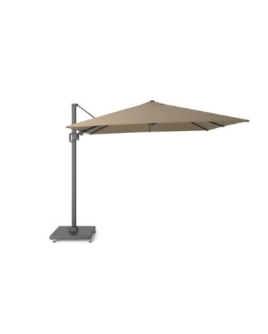 Parasol déporté 3x3m taupe