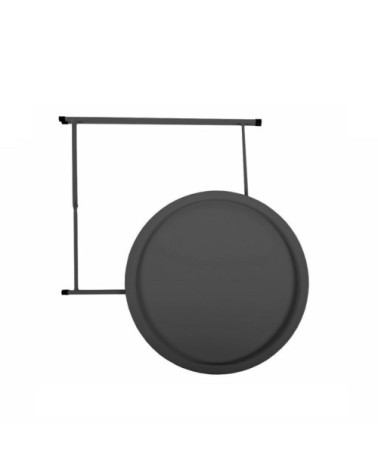 Table d'appoint d'extérieur en acier graphite