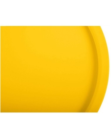 Table d'appoint d'extérieur en acier jaune