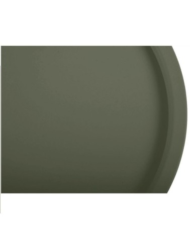 Table d'appoint d'extérieur en acier kaki