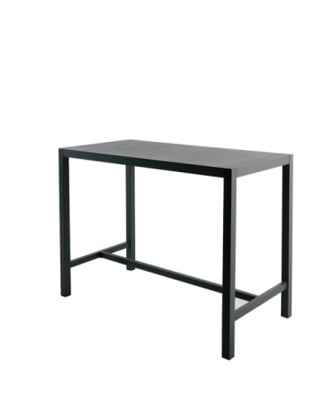 Table de bar 4 personnes  140X70CM en aluminium carbone
