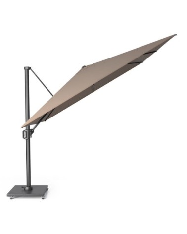 Parasol déporté inclinable 4x3m taupe