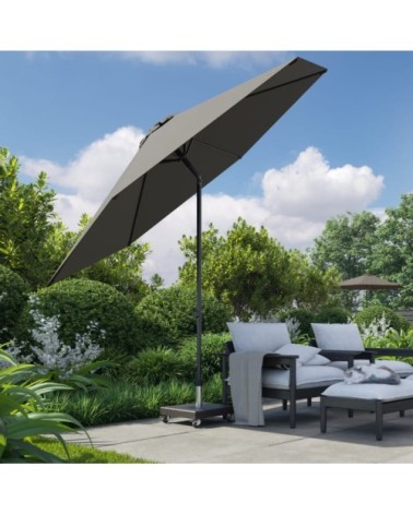 Parasol droit diamètre 2,5m anthracite
