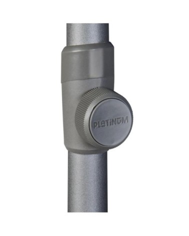 Parasol droit diamètre 2,5m taupe