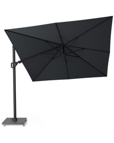 Parasol déporté 3x3m mât noir - Challenger T2