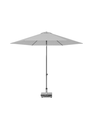 Parasol droit diamètre 2,5m gris clair