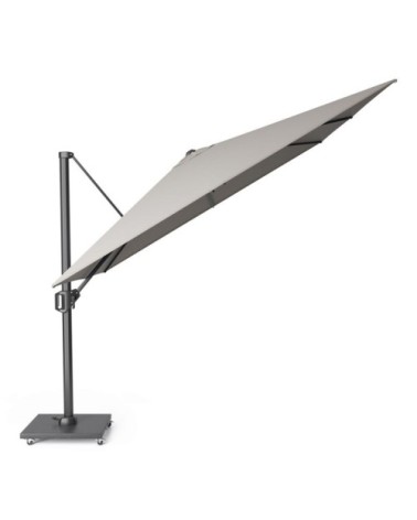 Parasol déporté inclinable 4x3m gris clair