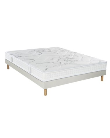 Ensemble Matelas Sommier Tradition Graphic et Pieds 90x200