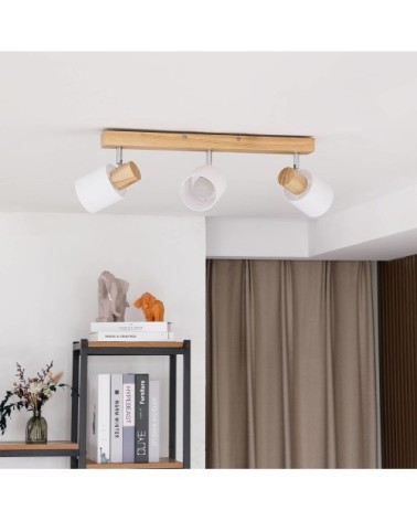 Spot en bois marron