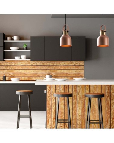 Suspension originale en cuivre rétro avec détails dorés