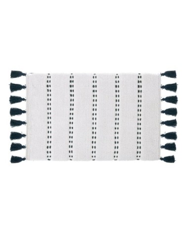 Tapis de salle de bain coton pétrole 50x75cm