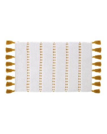 Tapis de salle de bain coton ocre 50x75cm