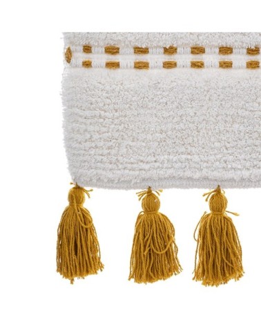 Tapis de salle de bain coton ocre 50x75cm