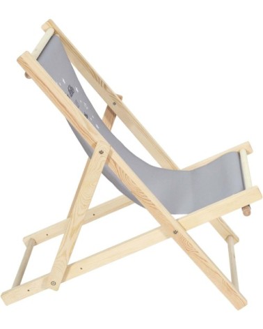 Chilienne enfant en bois 3 positions réglables grise