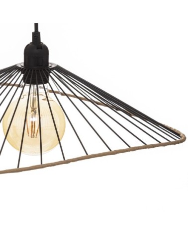 Suspension métal noir D45cm