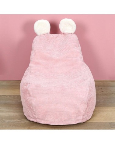 Fauteuil poire enfant rose