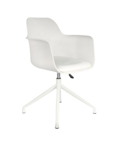 Fauteuil pivotant blanc