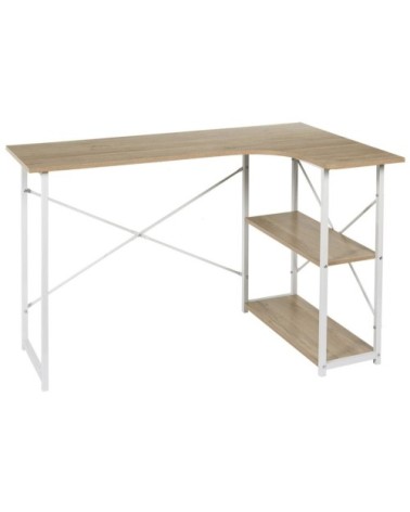 Bureau d'angle blanc