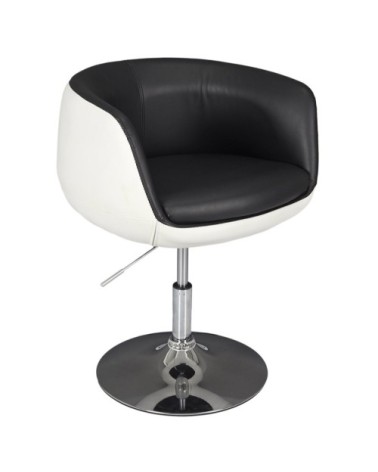 Fauteuil esprit années 70 bicolore