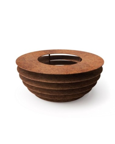 Brasero en acier corten Ø60 x H24 cm