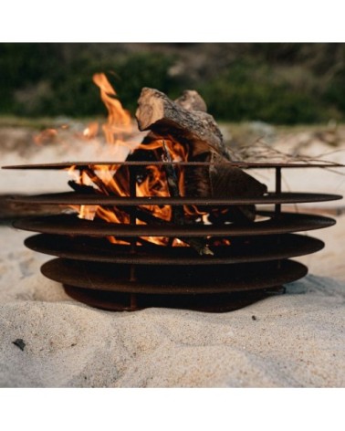 Brasero en acier corten Ø60 x H24 cm
