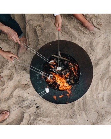 Brasero en acier corten Ø60 x H24 cm