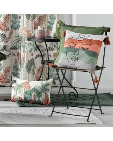 Coussin pompons 30x50cm