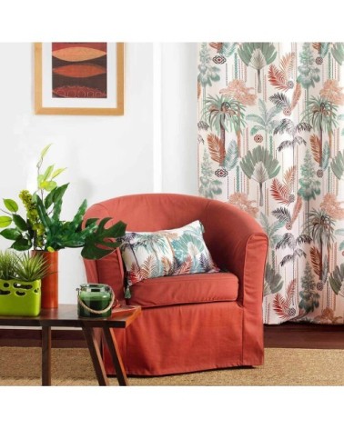 Coussin pompons 30x50cm