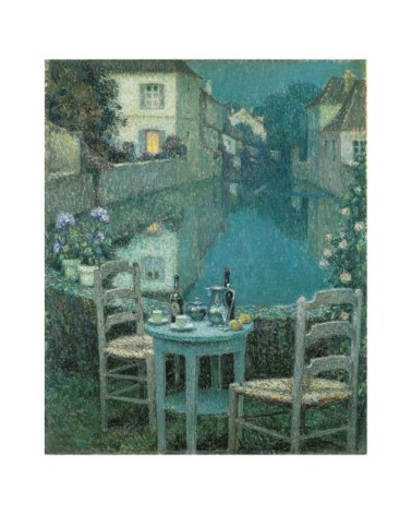 Tableau - Une Petite Table Au Crépuscule - Henri le Sidaner 60x75cm