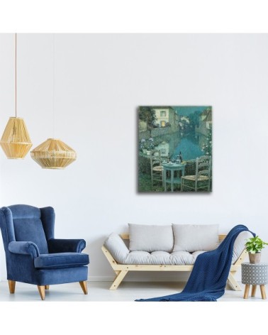 Tableau - Une Petite Table Au Crépuscule - Henri le Sidaner 60x75cm