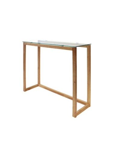 Console en verre L100cm