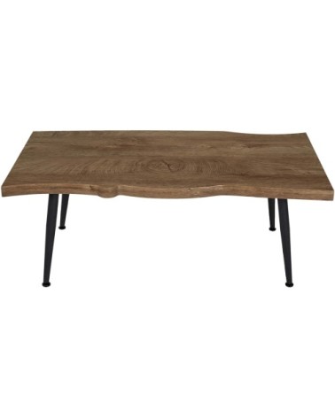 Table basse bois et fer L100cm