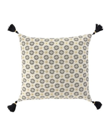 Housse de coussin coton or 40x40cm