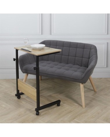 Table d'appoint réglable à roulettes