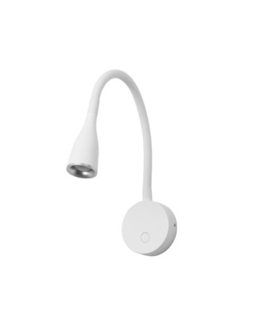 Applique liseuse LED en métal blanc