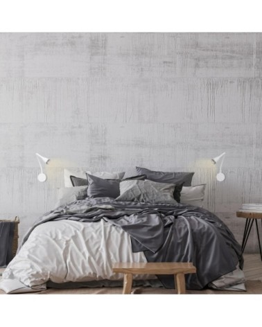 Applique liseuse LED en métal blanc