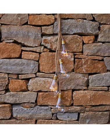 Suspension solaire Corde Beige 150cm